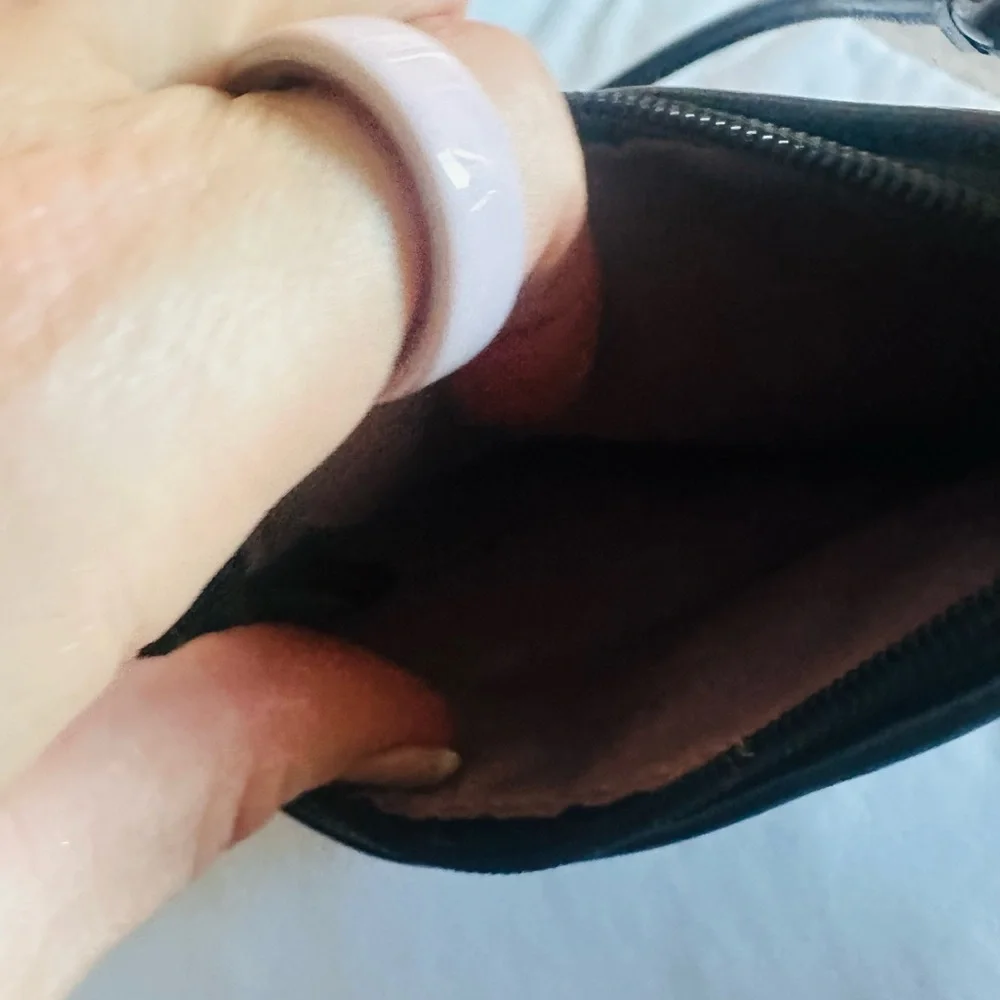 Coach Black Sequin Wristlet